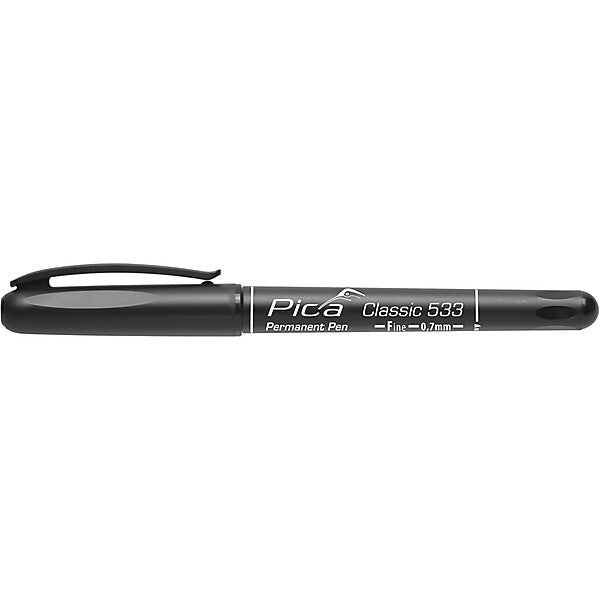 Pica Permanent Pen F, 0,7mm, schwarz 533/46